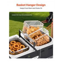 16QTx2 Outdoor Propane Deep Fryer Commercial Free Standing Cooker Two Tank