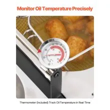 16QTx2 Outdoor Propane Deep Fryer Commercial Free Standing Cooker Two Tank