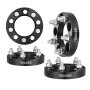 VEVOR 1" 5"x4.5" Espaçadores de Roda Adaptadores de Roda 5 Lug Espaçador Forjado 4 PCS Preto