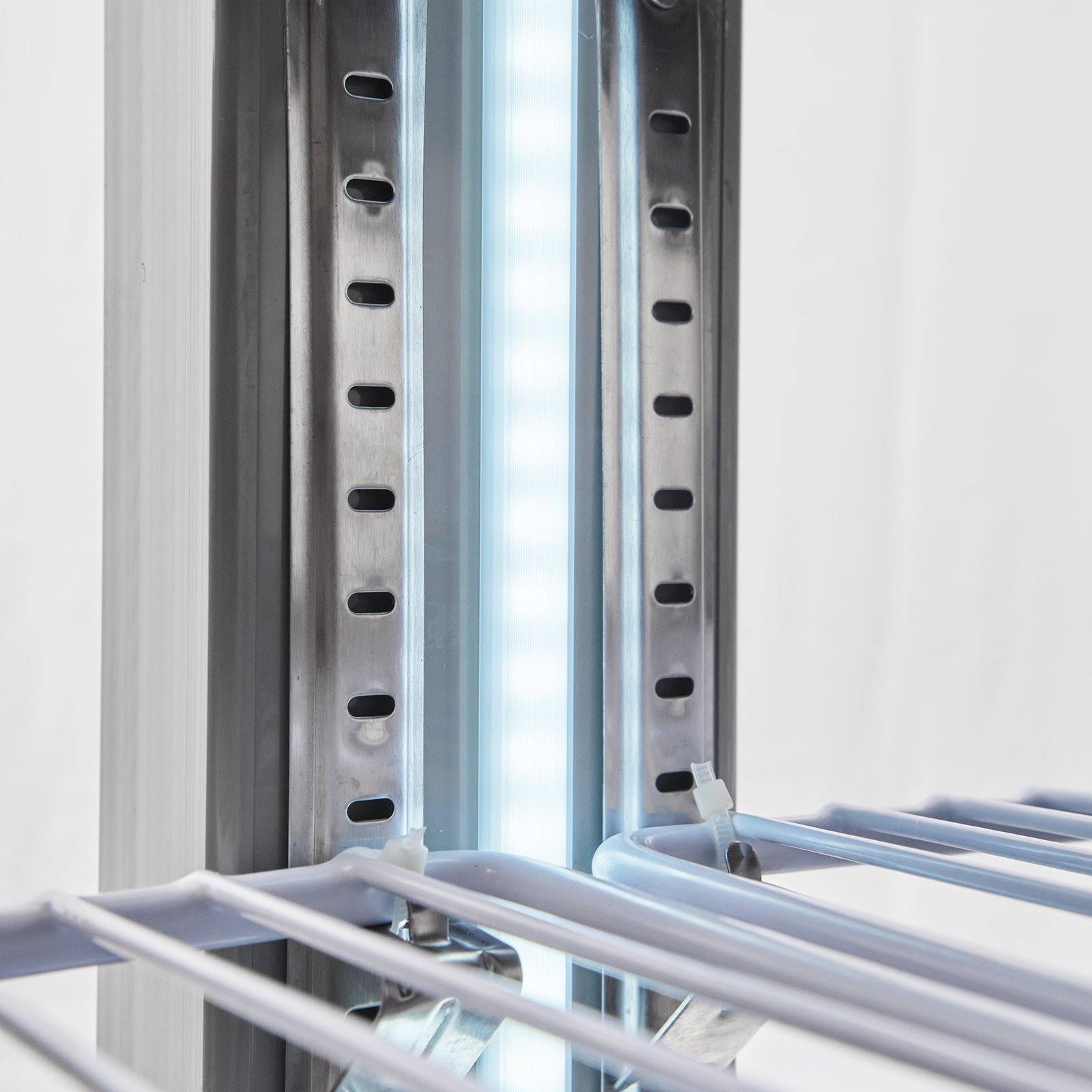 VEVOR Commercial Refrigerator, 32.2 in Width Reach In Upright Refrigeration Double Glass Door, 43.2 Cu.ft Auto-Defrost Stainless Steel Refrigerator with 8 Adjustable Shelves, 32 to 50℉ Temp Range
