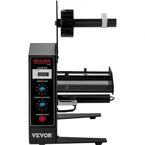 VEVOR Automatic Label Dispenser 110V, 12W AL-1150D Automatic Manual Label Stripper Label Machine 1-8 m/min, Portable Label Applicator for Various Bottles Label Sizes, Auto Counting 0-999999