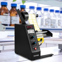 VEVOR Distributeur d'étiquettes automatique 110 V, 12 W AL-1150D Machine à dénuder les étiquettes manuelle automatique 1-8 m/min, applicateur d'étiquettes portable pour différentes tailles d'étiquettes de bouteilles, comptage automatique 0-999999