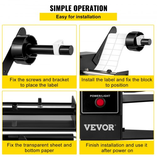 VEVOR Auto Label Dispenser Stripper Separating Machine Labels Label Separator Electric Dispensing Device Automatic Sticker Separating Machine AL-1150D