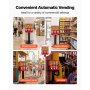 VEVOR Candy Vending Machine, Triple Compartment Candy Vending Machine with Stand, Gumball & Candies Vendings Machines with Built-In Cash Box, Detachable, Vintage Candies Dispenser for Shops, Arcades