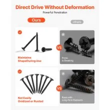 Screws #6 x 1-1/4 inch Drywall to Wood Alloy Steel 1000pcs Home DIY Renovation