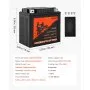 VEVOR Motorcycle Battery, 12 Volt 7Ah, LiFePO4 Lithium Pre-Charged Powersports Battery, Maintenance Free & High Performance, Compatible with ATV, Motorcycle, Jet Skis, Scooter, UTV, and More