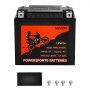 VEVOR Motorcycle Battery, 12 Volt 7Ah, LiFePO4 Lithium Pre-Charged Powersports Battery, Maintenance Free & High Performance, Compatible with ATV, Motorcycle, Jet Skis, Scooter, UTV, and More