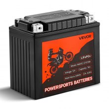 VEVOR Motorcycle Battery 12V 7Ah YT14AH-BS High Performance Powersports Battery