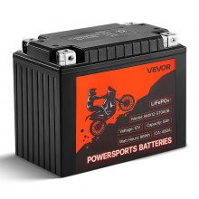 VEVOR Motorcycle Battery 12V 8Ah YTX12-BS High Performance Powersports Battery