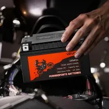 VEVOR Motorcycle Battery 12V 6Ah YTX12-BS High Performance Powersports Battery