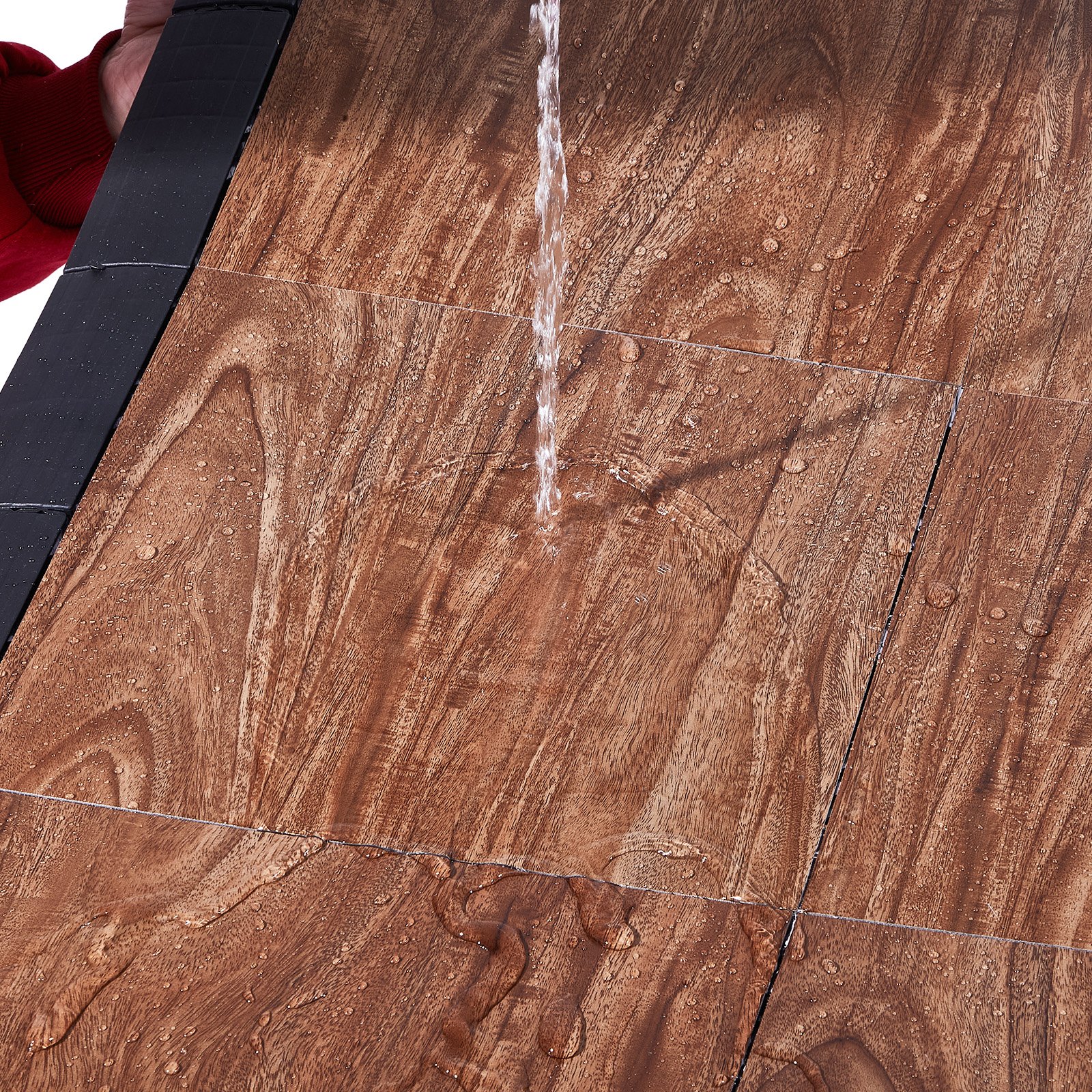 VEVOR Dance Floor Tiles, 12.4 x 12.4 in 25 Piece Interlocking Dance Flooring, Portable Dance Practice Floor with Cushioned Base  (Oak Wood Grain, 25 sq. ft/Box )