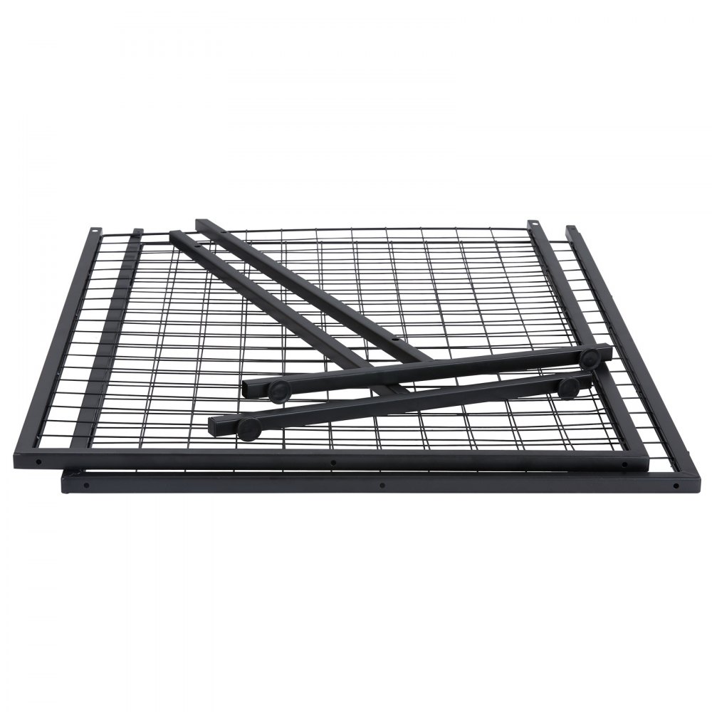 VEVOR 61 x170.7 cm Grid Wall Panels Tower, 2 Packs Wire Gridwall Display Racks with T-Base Floorstanding, Double Side Gridwall Panels for Art Craft Shows, Retail Display with Extra Clips and Hooks