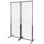 black grid display panels with sturdy base stands by VEVOR.