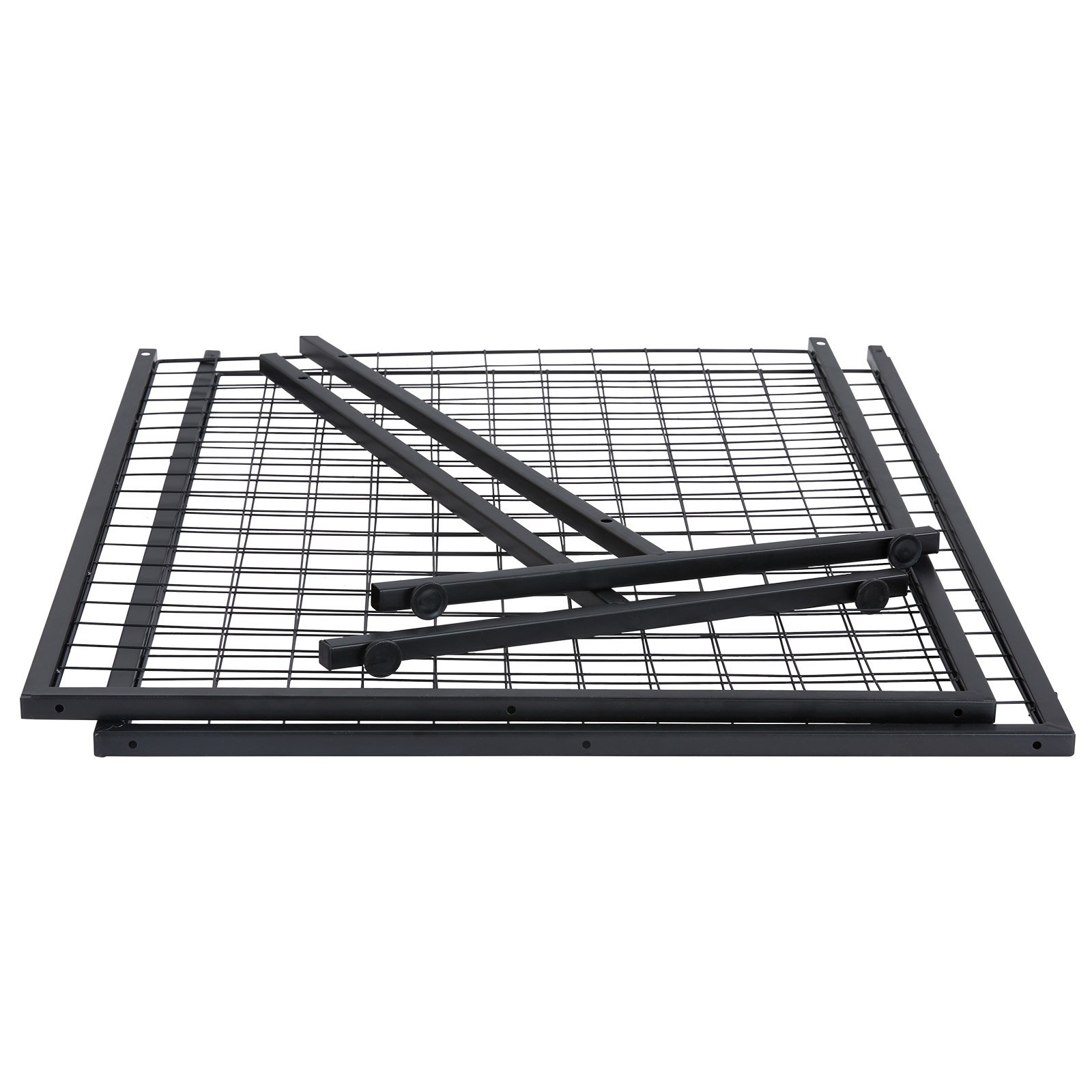 VEVOR 61 x170.7 cm Grid Wall Panels Tower, 2 Packs Wire Gridwall Display Racks with T-Base Floorstanding, Double Side Gridwall Panels for Art Craft Shows, Retail Display with Extra Clips and Hooks