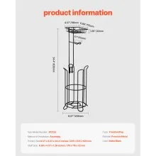 VEVOR Free Standing Toilet Paper Holder with Shelf Mega Rolls Toilet Roll Holder