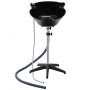 Portable Shampoo Bowl with Shower Head Drain Hose Adjustable Height Salon Sink