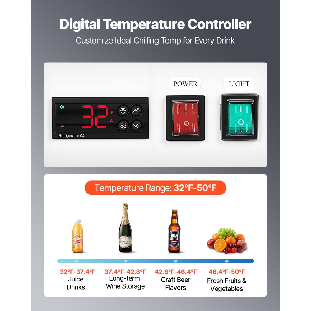 VEVOR Commercial Merchandiser Refrigerator, 36.4 Cu.Ft / 1030L Upright Beverage Cooler, 3 Glass Door Display Refrigerator with Customizable Lightbox, 12 Adjustable Shelves, Soft LED Lighting & Casters