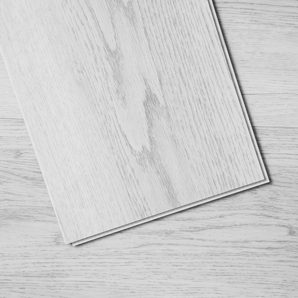 VEVOR Sammankopplade vinylgolvplattor 1220 X 185 mm, 10 plattor 5,5 mm tjocka Snap Together, Ljusgrå träfibrer DIY-golv för kök, matsal, sovrum och badrum, lätt för heminredning
