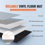Zámkové vinylové podlahové dlaždice VEVOR 1220 X 185 mm, 10 dlaždíc s hrúbkou 5,5 mm na zaklapnutie, svetlosivá drevená podlaha pre domácich majstrov, do kuchyne, jedálne, spální a kúpeľní, jednoduchá na domácu dekoráciu