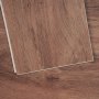VEVOR Interlocking Vinyl Floor Tiles 48 x 7.3 inch, 10 Tiles 5.5mm Thick Snap Together, Deep Brown Wood Grain DIY Flooring for Kitchen, Dining Room, Bedrooms & Bathrooms, Easy for Home Decor