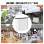 VEVOR Portable Tradeshow Podium Table, 51.18" x 18.31" x 37.4", Display Exhibition Counter Stand Booth Fair with Wall, Foldable Promotion Retail Bar Table Pop Up Podium with Storage Rack, Carrying Bag
