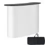 VEVOR Portable Tradeshow Podium Table, 51.18" x 18.31" x 37.4", Display Exhibition Counter Stand Booth Fair with Wall, Foldable Promotion Retail Bar Table Pop Up Podium with Storage Rack, Carrying Bag