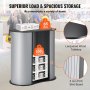 VEVOR Portable Tradeshow Podium Table, 35.43" x 19.29" x 37.01", Display Exhibition Counter Stand Booth Fair with Wall, Foldable Promotion Retail Bar Table Pop Up Podium Counter with Carrying Bag