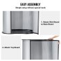 VEVOR Portable Tradeshow Podium Table, 35.43" x 19.29" x 37.01", Display Exhibition Counter Stand Booth Fair with Wall, Foldable Promotion Retail Bar Table Pop Up Podium Counter with Carrying Bag