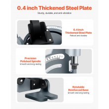 Pipe Tubing Notcher for 1/2 to 2-inch Pipes with 0 - 60° Adjustable Angle