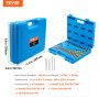 VEVOR Screw Extractor with Drill Bit Set, 35-Piece Bolt Extractor Kit, 19 PCS Bolt Extractors and 16 PCS Reverse HSS Drill Bits, with Storage Case, for Removing Damaged Bolts, Screws, and Nuts