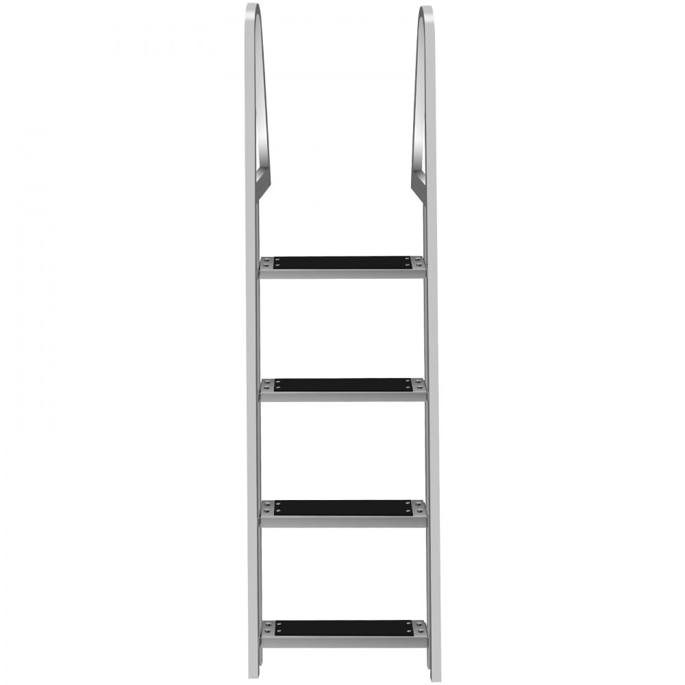 Aluminum Dock Ladder Boat Dock Ladder 4 Steps Pontoon Dock Ladder Dock Stairs