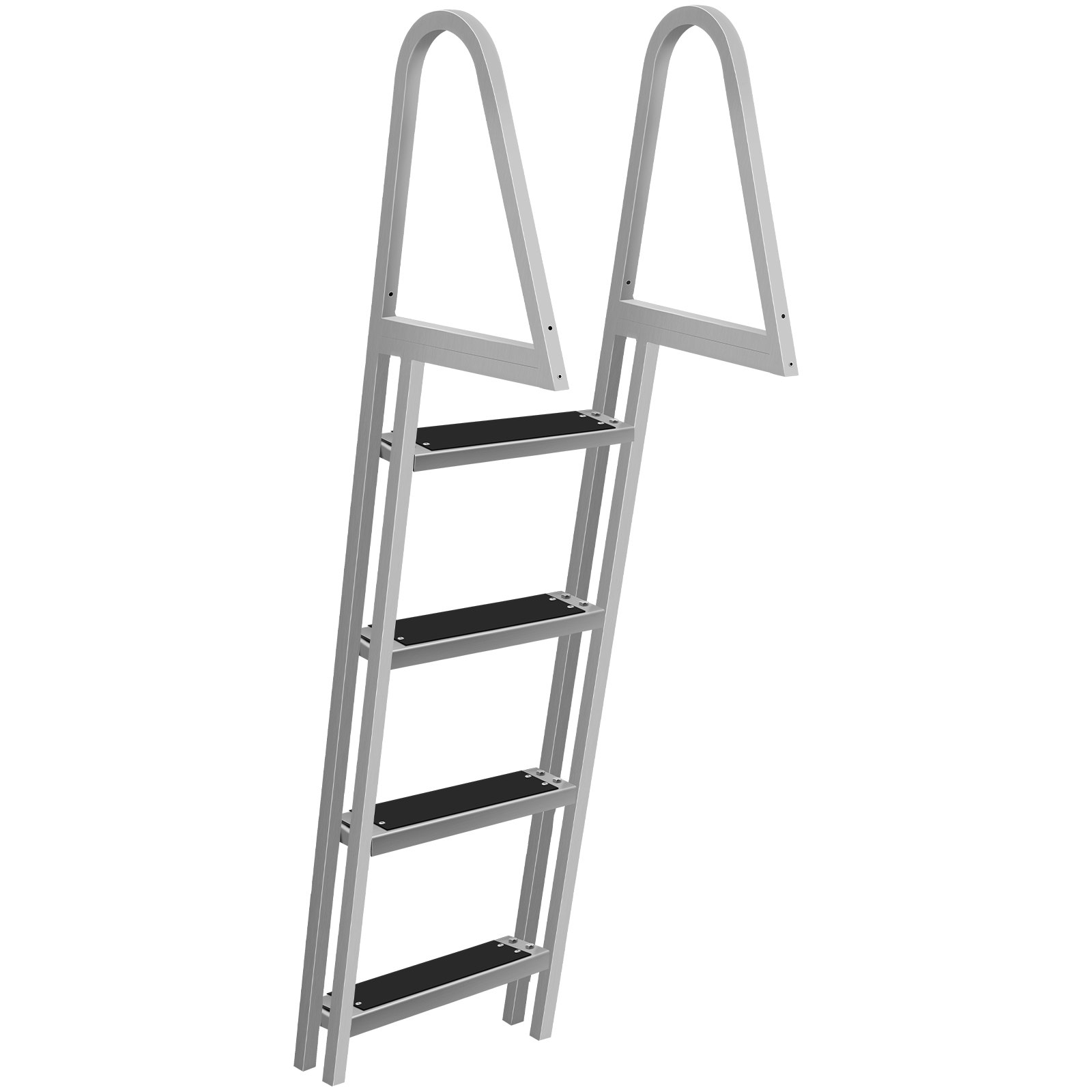 Aluminum Dock Ladder Boat Dock Ladder 4 Steps Pontoon Dock Ladder Dock Stairs