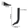 VEVOR box blade shank dimensions: 16&quot;/410 mm height, 8&quot;/209 mm width, 4&quot;/107 mm depth.