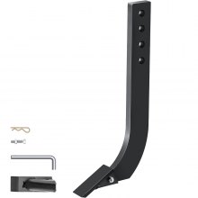 VEVOR Box Blade Shank, 18" Scarifier Shank, 4 Holes Box Scraper Shank, Ripper Shank with Removable Tapered Teeth and Pins, Adjustable Shanks Assembly for Replacement, Digging, Plowing