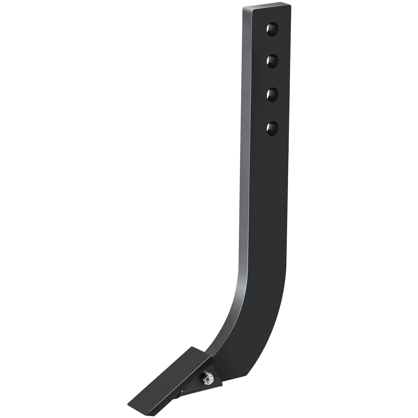 VEVOR box blade shank with multiple bolt holes, curved design, and sharp cutting edge.
