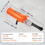 VEVOR Tire Bead Setter, 8L Capacity, 120 PSI Air Bead Blaster, Handheld Inflation Device, 85-116 PSI for Trucks, ATVs, Cars, and Tractor Tire Repairs