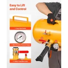 VEVOR Air Tire Bead Seater, 10 Gal / 37.9 L, Heavy Duty Tire Bead Blaster Tool, 87-116 PSI Operating Pressure, Air Trigger Seating Inflator for ATV, Tractor, Pickup, Truck, Jeep, RV, UTV, Yellow