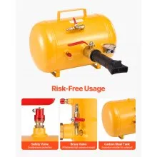 VEVOR Air Tire Bead Seater, 5 Gal / 18.9 L, Heavy Duty Tire Bead Blaster Tool, 87-116 PSI Operating Pressure, Air Trigger Seating Inflator for Pickup, Truck, ATV, Jeep, Van, Lawn Tractor, RV, Yellow