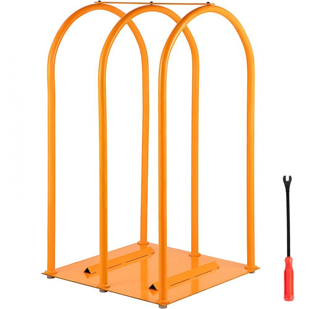 VEVOR Tire Inflation Cage 3-Bar Tire Cage, Portable Tire Cage, Heavy-duty Steel Frame Car Tire Inflation Cage Tool, Truck Tire Inflation Cages with A Tire Changer, for Cars SUVs Trucks