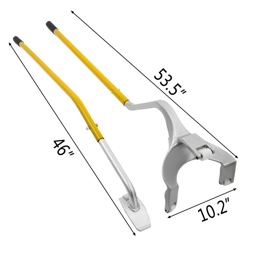 VEVOR Tire Mount Demount Tool, 22.5 to 24.5 inches, 3PCS Tire Changer Demount Tool Adapted to Aluminum and Steel Rims, with Extra Bead Keeper, Tire Changing Tools for Car Repairing, Yellow