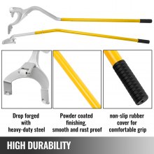 VEVOR Tire Mount Demount Tool, 22.5 to 24.5 inches, 3PCS Tire Changer Demount Tool Adapted to Aluminum and Steel Rims, with Extra Bead Keeper, Tire Changing Tools for Car Repairing, Yellow