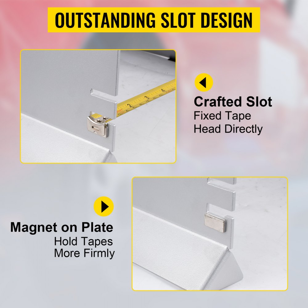 VEVOR Wheel Alignment Tool, 6 Probes Toe Plates, LED Toe Alignment Plates, Double 16Ft Tape Measures Alignment Tools Automotive, Charging Toe Alignment Tool, Wheel Alignment Tool Gauge Camber Caster