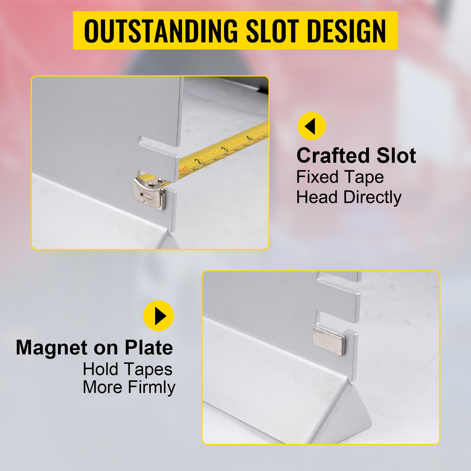 VEVOR Wheel Alignment Tool, 6 Probes Toe Plates, LED Toe Alignment Plates, Double 16Ft Tape Measures Alignment Tools Automotive, Charging Toe Alignment Tool, Wheel Alignment Tool Gauge Camber Caster