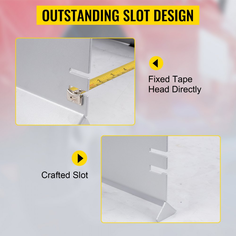 VEVOR Wheel Alignment Tool, 4 Probes Toe Plates, Double 16 ft Measure Tapes, Stands Off Alignment Tools Automotive, Aluminum Alloy Toe Alignment Tool, Wheel Alignment Tool for Camber Caster