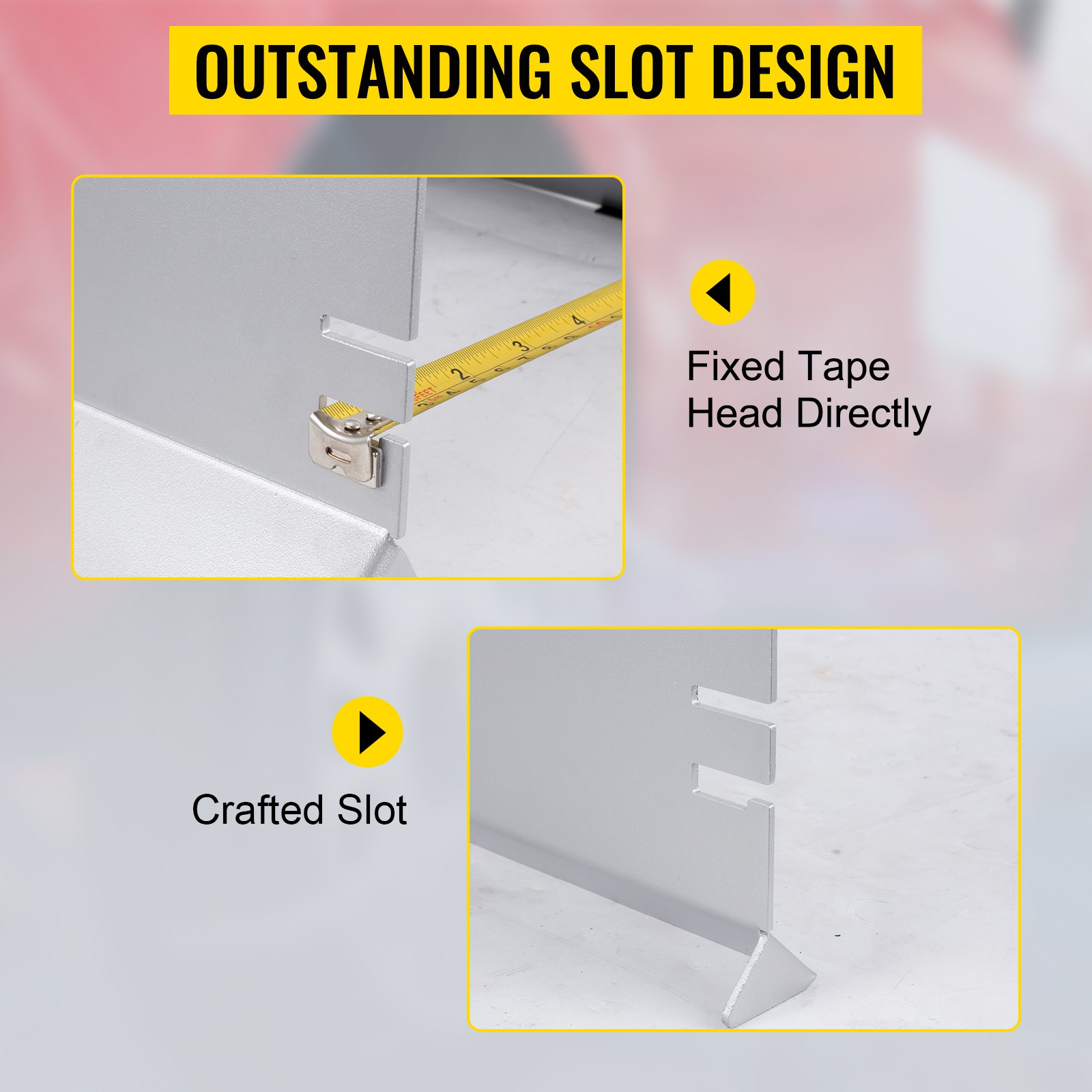 VEVOR Wheel Alignment Tool, 4 Probes Toe Plates, Double 16 ft Measure Tapes, Stands Off Alignment Tools Automotive, Aluminum Alloy Toe Alignment Tool, Wheel Alignment Tool for Camber Caster