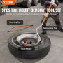 Montagem do trocador de pneus de caminhão VEVOR Demount 22,5-24,5 na camada de polarização radial/pneu sem câmara
