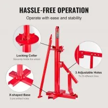 VEVOR Manual Tire Changer, Portable Hand Bead Breaker Mounting Tool for 203 - 406 mm Tires, Compatible with Car Truck Trailer, Tire Mounting Machine for Home Garage Small Auto Shop