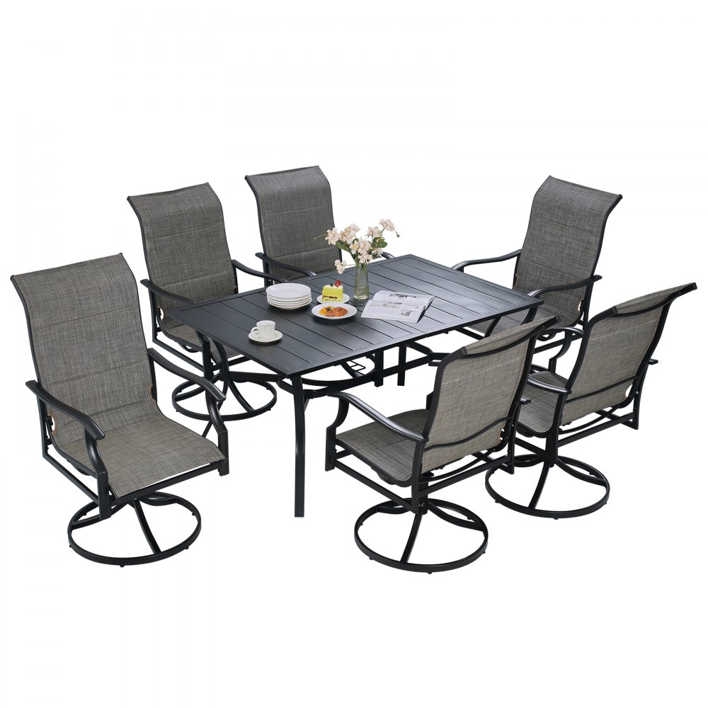 Juego de mesa de comedor de 6 piezas, mesa rectangular de madera con  estante, 4 sillas y banco, juego de sillas de mesa de comedor de cocina  para 6