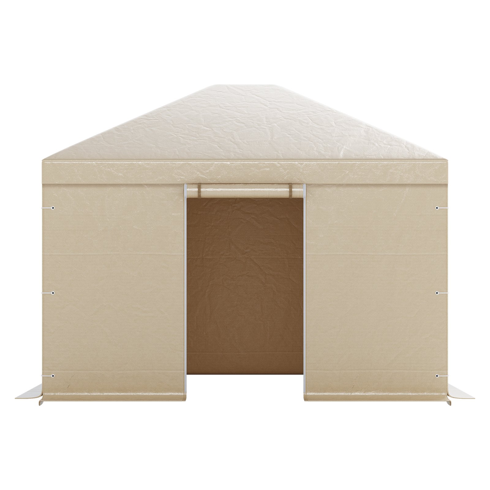 VEVOR Winter Gazebo Cover Fits 10 x 12 ft Hardtop Gazebos, All-Weather Gazebo Cover with Sidewalls & Mesh Windows, High-Density PE Material, Enclosed Storage Shelter Covers, Gazebos not Included