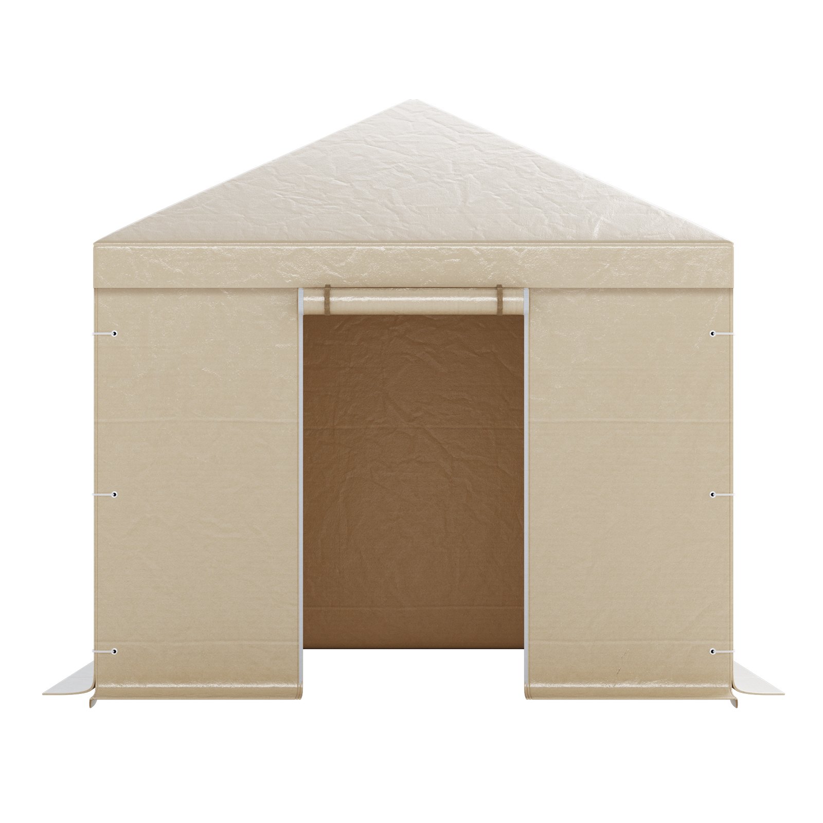 VEVOR Winter Gazebo Cover Fits 3.05 x 3.05 m Hardtop Gazebos, All-Weather Gazebo Cover with Sidewalls & Windows, High-Density PE Material, Enclosed Storage Shelter Covers, Gazebos not Included